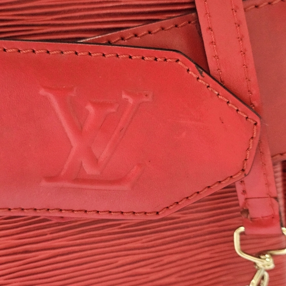 COPY - Louis Vuitton Vintage Epi Sac D'Epaule Shoulder Bag Red Leather - Picture 6 of 13